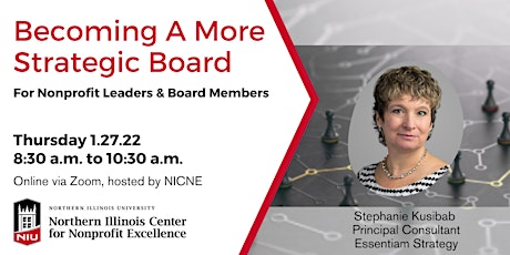 Becoming A More Strategic Board: Workshop with Stephanie Kusibab tickets