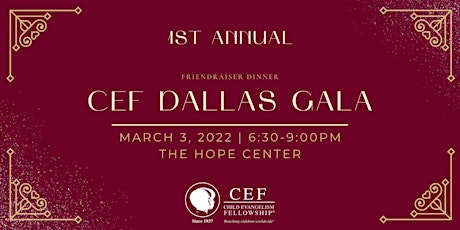 CEF Dallas Gala Dinner tickets