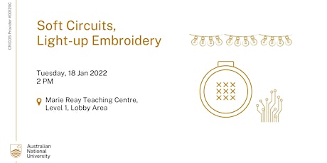 Soft Circuits, light-up embroidery workshop - ANU students only tickets