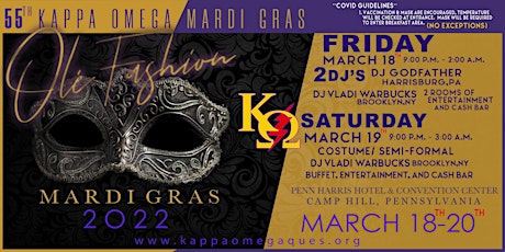 Kappa Omega's 55th Annual Mardi Gras & Semi-Formal Affair tickets