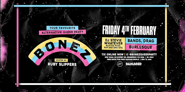 BONEZ Alternative Queer Party - Feb