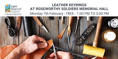 Leather Keyrings @ Roseworthy Soldiers Memorial Hall