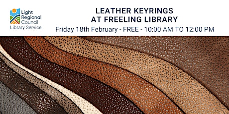Leather Keyrings @ Freeling Library tickets