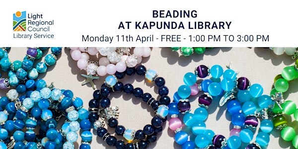 Beading @  Kapunda Library