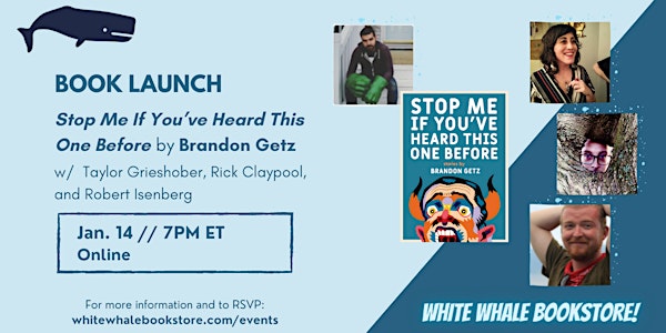 Book Launch! "Stop Me If You’ve Heard This One Before"  by Brandon Getz