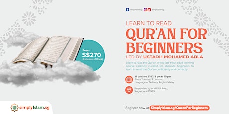 Learn to Read - Qur’an for Beginners tickets
