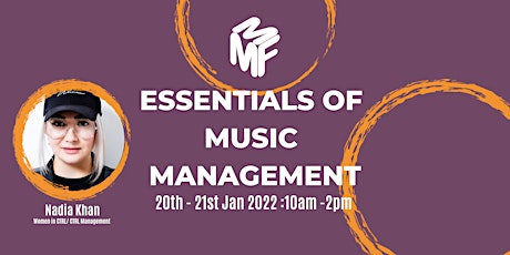 Essentials of Music Management Jan 2022 tickets