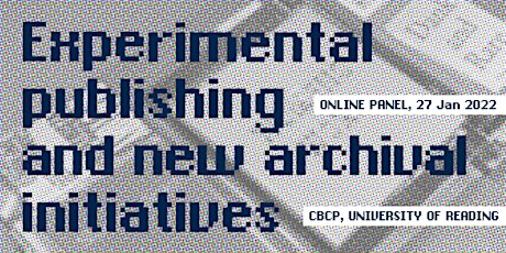 Experimental publishing and new archival initiatives tickets