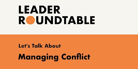 Let's Talk About Managing Conflict in Ministry tickets
