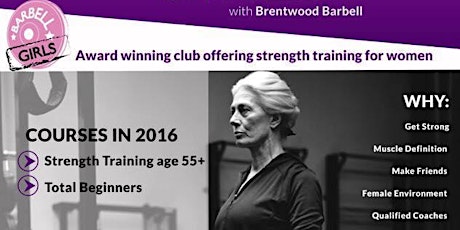 Ladies over 55, strength training course primary image
