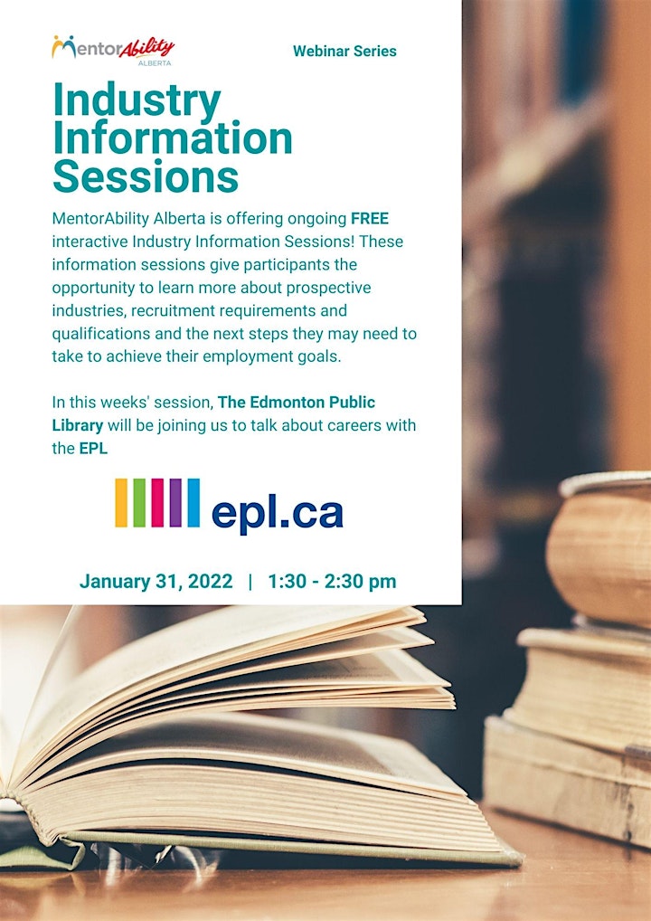 MentorAbility Industry Information Session: Edmonton Public Library image