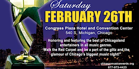 40th Anniversary Chicago Music Awards (CMA), Dinner  & Dance Party tickets