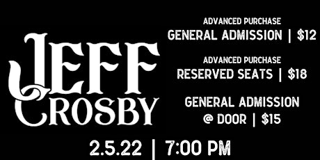 Jeff Crosby tickets