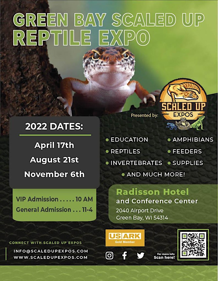 
		Green Bay Scaled Up Reptile Expo 4-17-2022 image

