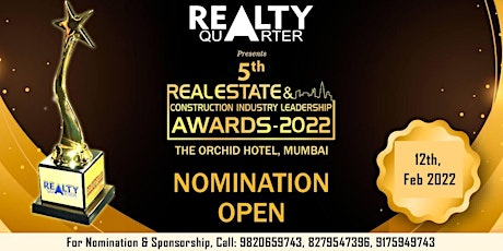 5th Real Estate & Construction Industry Leadership Awards 2022 tickets