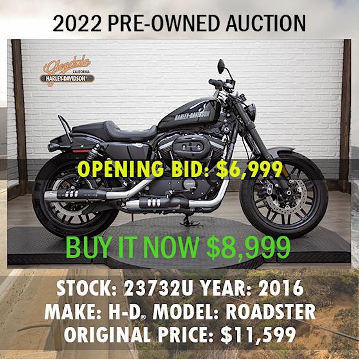 
		2022 H-D Glendale Annual Pre-Owned Motorcycle Auction image
