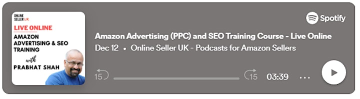 [LIVE / ONLINE ] Amazon Advertising (PPC) and SEO Training Course image