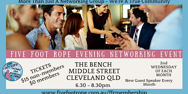 Five Foot Rope Evening Networking Event - July