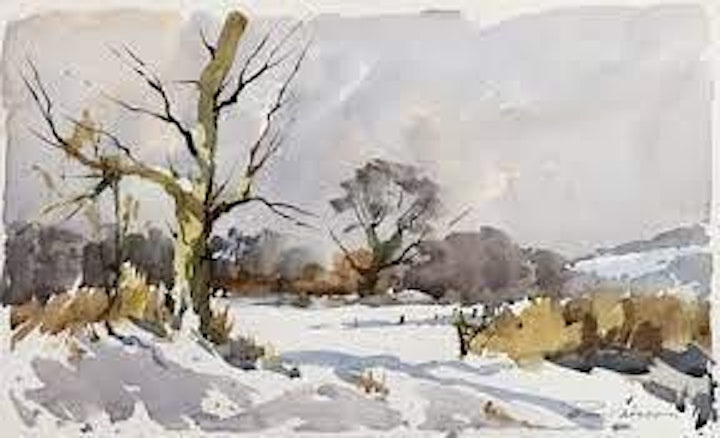 An Edward Wesson Snow Scene: Watercolours with Mike Willdridge image