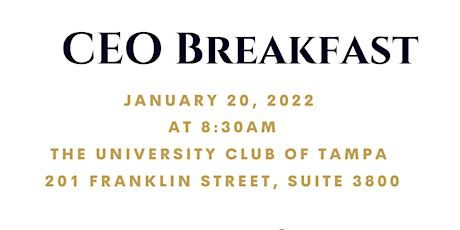 CEO Breakfast tickets