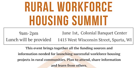 Rural Workforce Housing Summit primary image