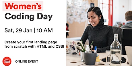 [Online workshop] Women's Coding Day - Learn to code for free in January! tickets