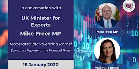 In conversation with Mike Freer MP, UK Minster for Exports tickets