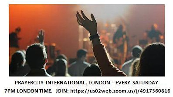 London Online Prayer Meeting every Saturday  8pm - 9pm (London time) image