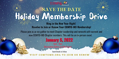 COMTO Maryland Holiday Membership Drive primary image