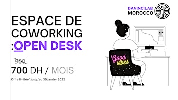 Grab Your Open Desk  at Da Vinci Lab Coworking Space