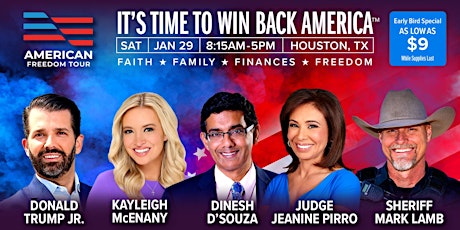 American Freedom Tour Houston with Donald Trump Jr and more tickets