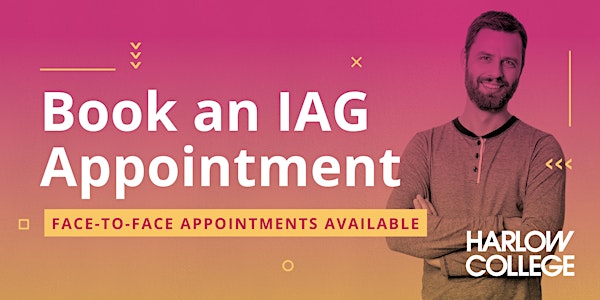Book a face-to-face IAG appointment with Harlow College