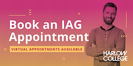 Book a Virtual IAG Appointment with Harlow College tickets
