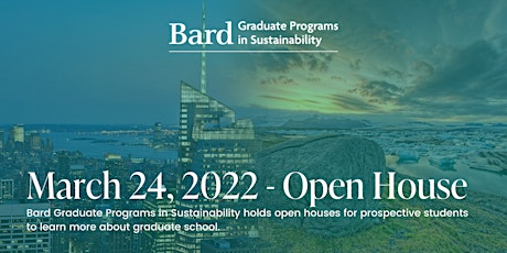 Bard Graduate Programs in Sustainability - March 2022 Open House tickets