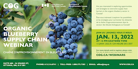 Organic Blueberry Supply Chain — Chaîne d'approvisionnement en bleuets bio