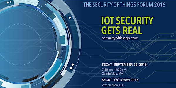 The Security of Things Forum - Cambridge