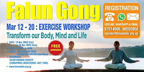9-Day Falun Gong Exercise Workshop 法轮功九讲学习班 tickets