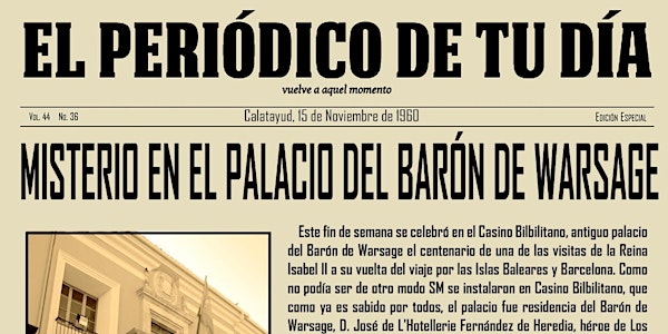 ESCAPEROOM - MISTERIO EN EL PALACIO DEL BARÓN DE WARSAGE