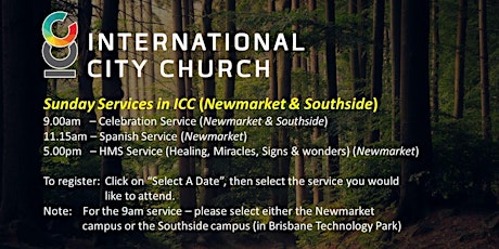 Services in International City Church tickets