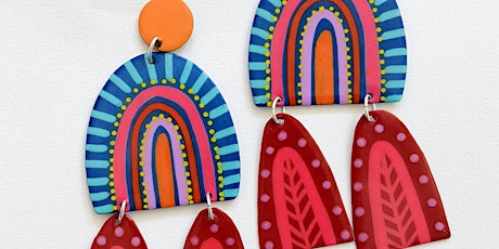 Funky and colourful earrings workshop tickets