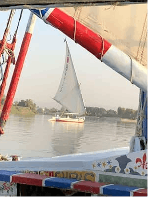 Sunset Boat Ride On The River Nile