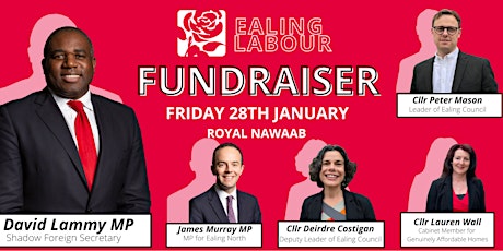 Ealing Labour Fundraiser with David Lammy MP tickets