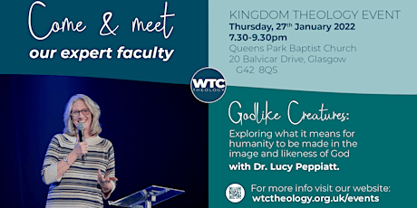 Kingdom Theology Event: Dr Lucy Peppiatt talks on 'Godlike Creatures' tickets