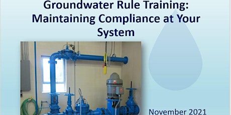 Groundwater Rule Training for Pennsylvania Water Operators tickets