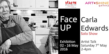 Face Up - Solo exhibition by photographer Carla Edwards-Saturday, May 07 at 2 PM - 4 PM primary image