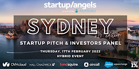 Startup&Angels Sydney #20 Edition | Startup pitch & Investor Panel tickets