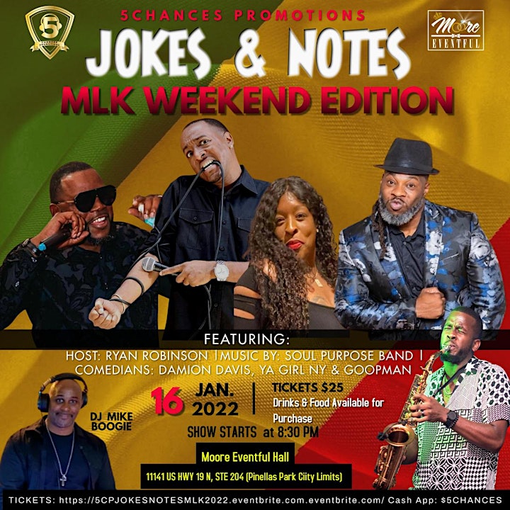 5Chances Promotions Presents: Jokes and Notes: MLK Weekend Edition image
