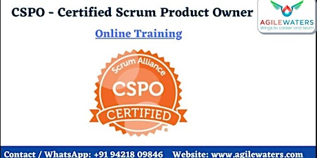 CSPO- Certified Scrum Product Owner Online Training tickets