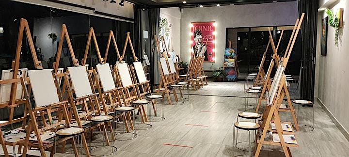Sip & Paint Night : BIG Canvas - Glam Couture image