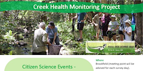 Creek Health Monitoring Project tickets